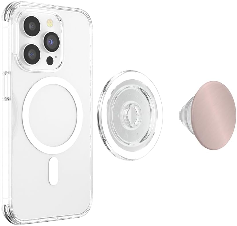 Brush Rose Gold MagSafe-Compatible PopGrip