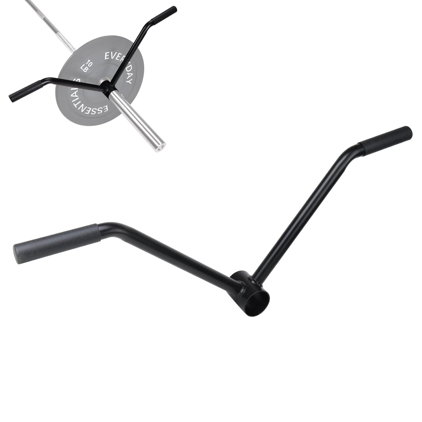 Fitvids T-Bar Row Attachment for 2-Olympic Barbell, Black