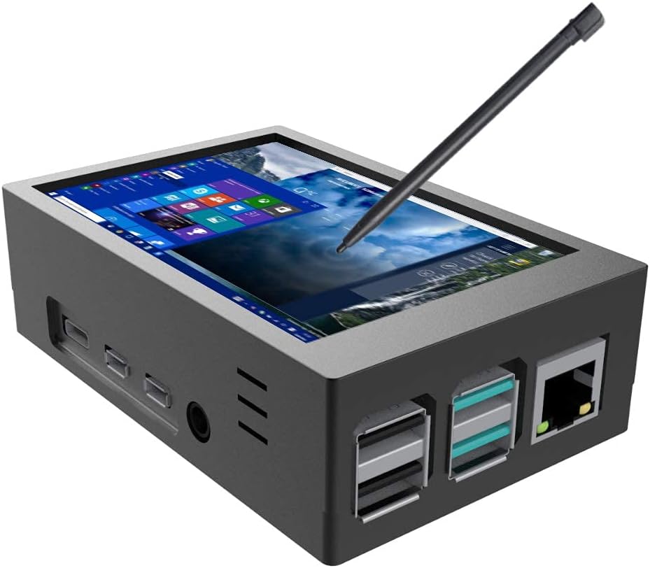 CUQI 4 3.5 inch 480x320 60fps for Raspberry Pi TFT Touch Screen with Case, Mini Cooling Fan and Heatsink, Resolution