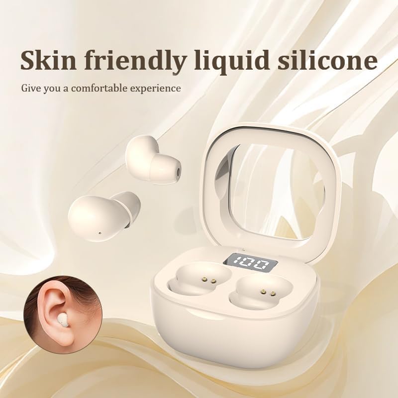 5.3 24 Mini Earbuds for Work and Sleep, Small Bluetooth Headphones, Hours Total Battery Life