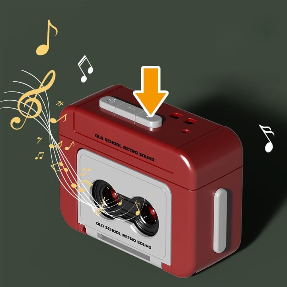 Generic Cassette Backpacks, Creative Mini Tape Recorder Keychain Portable Retro Recorder Keychain, Retro Player Pendant