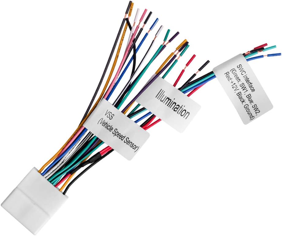 20-pin Subaru/2007-2019 70-7552 Headunit/Radio Wiring Harness with Steering Wheel Switch Wires Compatible with Nissan |