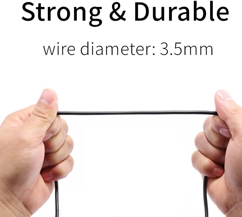 5M 2.0 90 5pc 55 2 USB A to Micro B USB Power Cable Charge Cord Degree Left Angle with Wiring Clips for Garmin Dash Cam