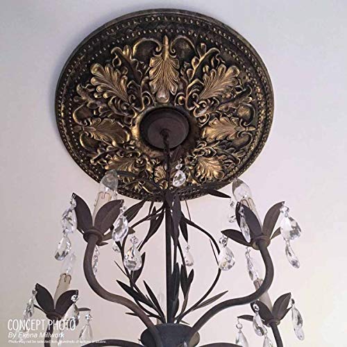 24"OD x 3 5/8"ID x 1 3/4"P Theia Ceiling Medallion (Fits Canopies up to 6 3/4")