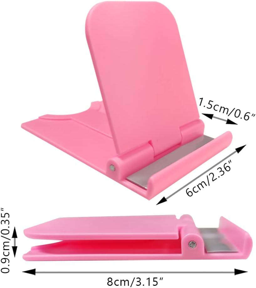 AIFUDA 5 Pcs Foldable Cell Phone Stands, Portable Phone Holder Universal Cellphone Desktop Cradle for Tablets, Reader