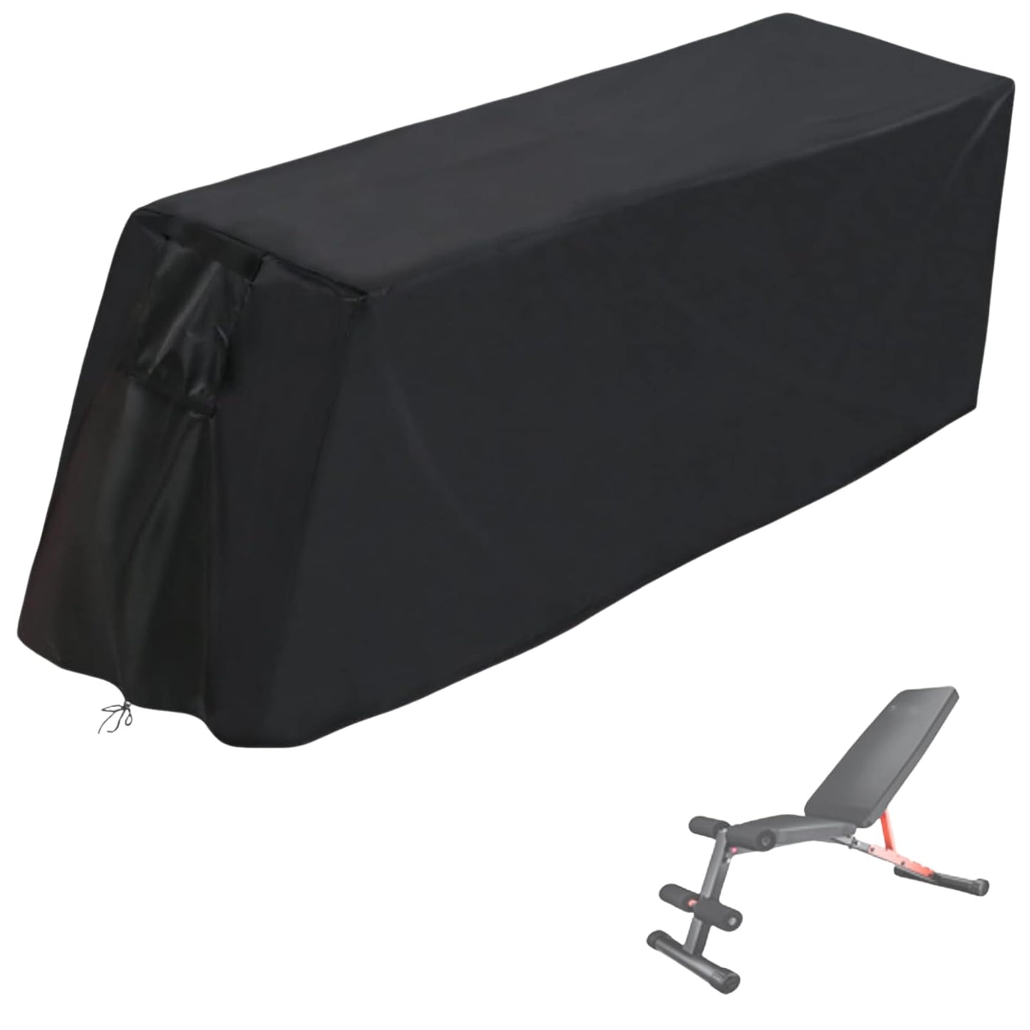 Weight Bench Cover - Exercise Workout Bench Cover Waterproof Protective Covers for Sit-Up Board - 55"L×18"W×16"H, Black