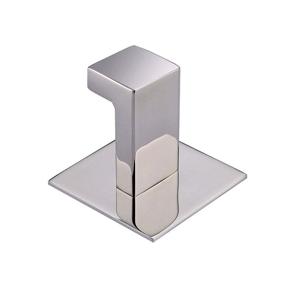 Celbon 2PC SUS304 Stainless Steel Bathroom Self Adhesive Towel Hook Hanger Chrome Finish Coat Hook Robe Hook Hanger Without Drilling Easy Installation … (Self Adhesive, 2PC)