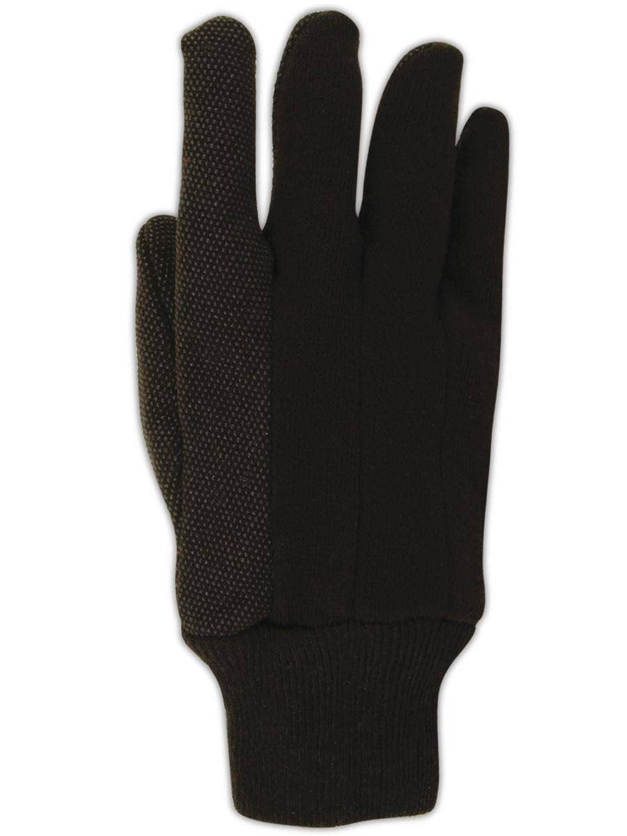 MAGID T92CP MultiMaster T92P PVC Dotted Jersey Gloves, Natural Brown, Ladies (Fits Medium) (300 Pair), 8/M