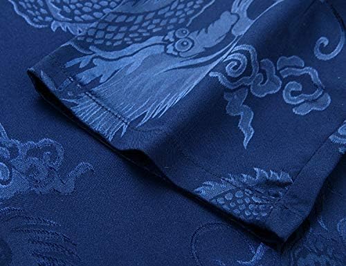 wecotton Tang Suit Men Hanfu Chinese Traditional Clothes Kung Fu Shirt Uniform Long Sleeved Coat Tops and Pants