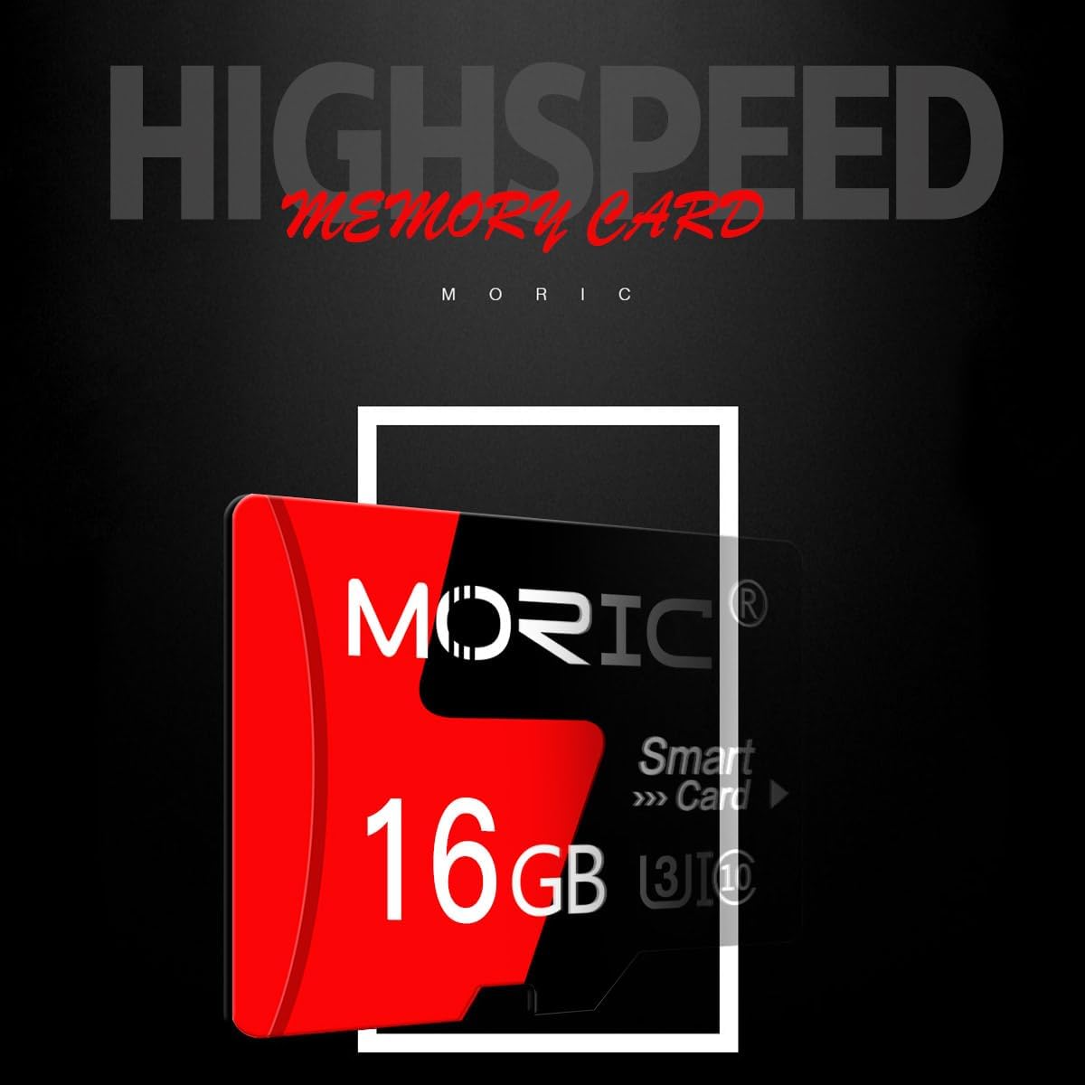 MORIC 2 Pack 16GB Card,C10 A1 Micro SD Card with Adapter High Speed Memory Memory TF Card for Camera/Dash