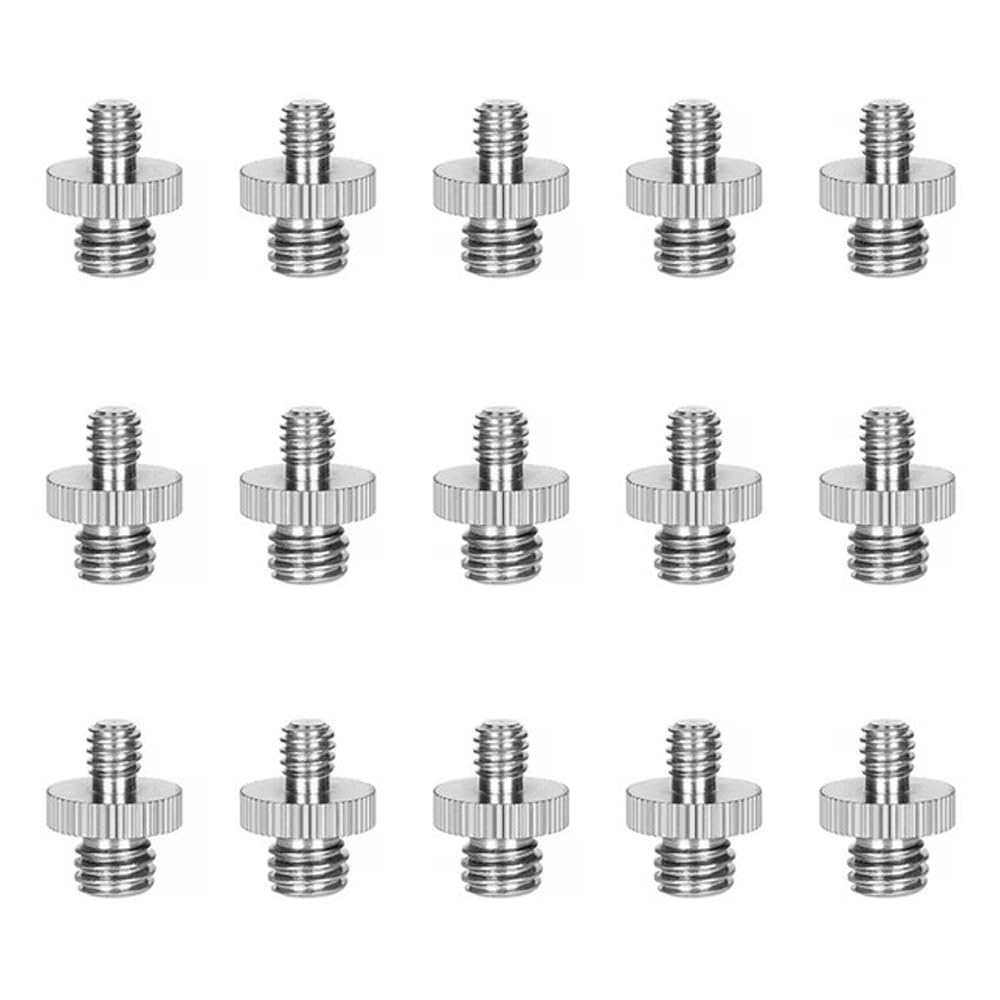 ThtRht 6 Pack 1/4 inch 3/8 inch 3/8'' 1/4''-20 Camera Tripod Adapter to Light Stand Adapter to Tripod Screws Adapter