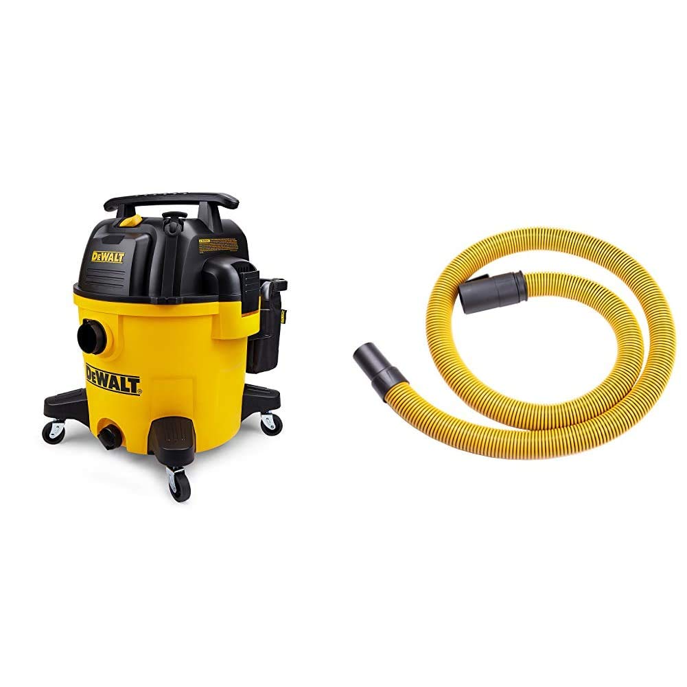 DEWALT 10 Gallon Wet Dry Vacuum Bundle with Vacuum Hose and Filter Bags