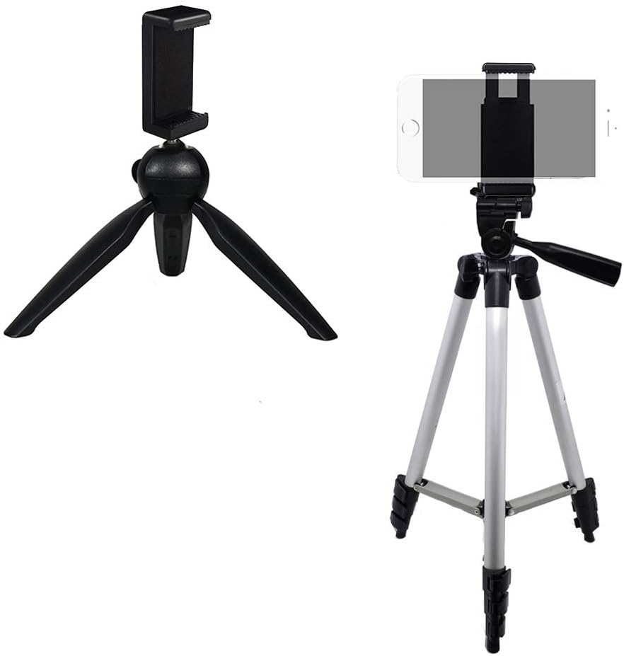 eCostConnection Acuvar Universal Tablet Tripod Mount + Universal Smartphone Mount + Wireless Remote for All Apple