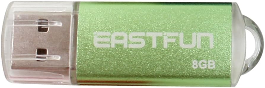 EASTFUN 5Pcs 8GB 2.0 USB Flash Drive USB Flash Memory Stick Thumb Stick Pen(Five Mixed Colors: Blue Purple Rose Green