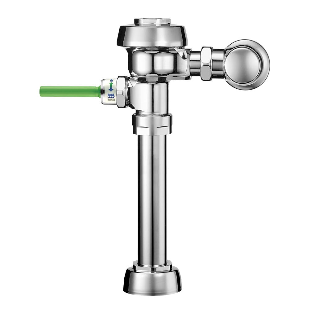 Sloan WES 111 UPPERCUT Exposed Manual Water Closet Flushometer, 1.6/1.1 GPF Flush Valve - Dual Flush, Non-Hold-Open Handle, Fixture Connection Top Spud, Polished Chrome Finish, 3720000
