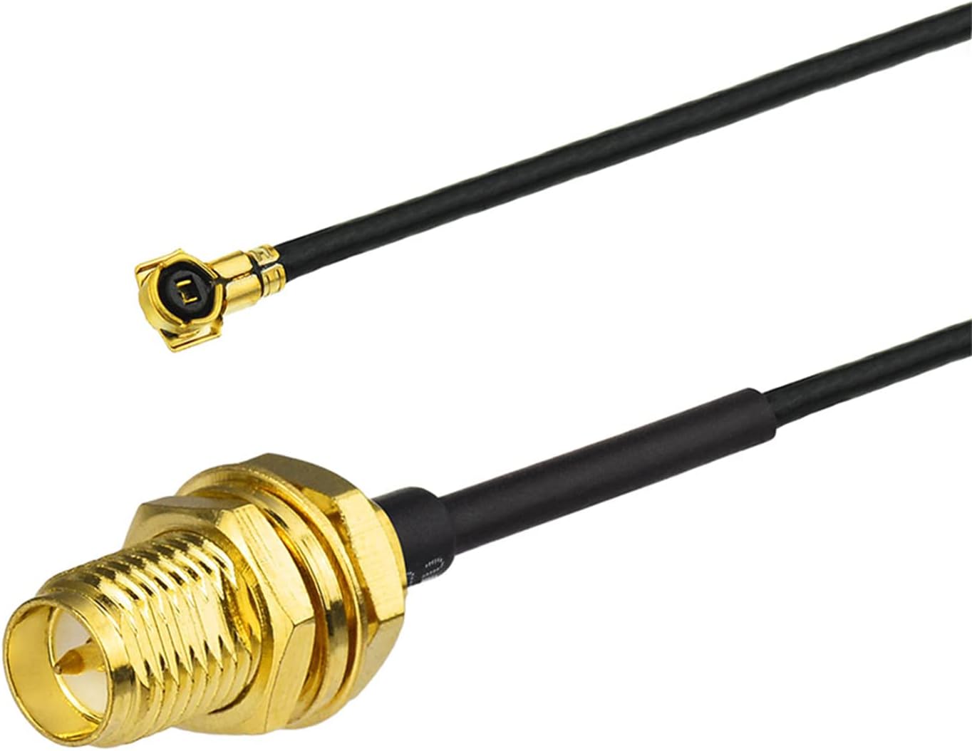 Eightwood M.2 2.4GHz 5GHz 10in M.2 WiFi Card Antenna Small WiFi Antenna + RP-SMA Cable + Computer Slot Bracket for NGFF