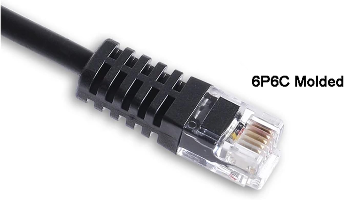Skcvmn 9 DB9 RJ11 6P6C Updating(2.98m) D-Sub Pin Female to Serial Cable for Ori-n Syn-can GoTo Hand Controller for PC