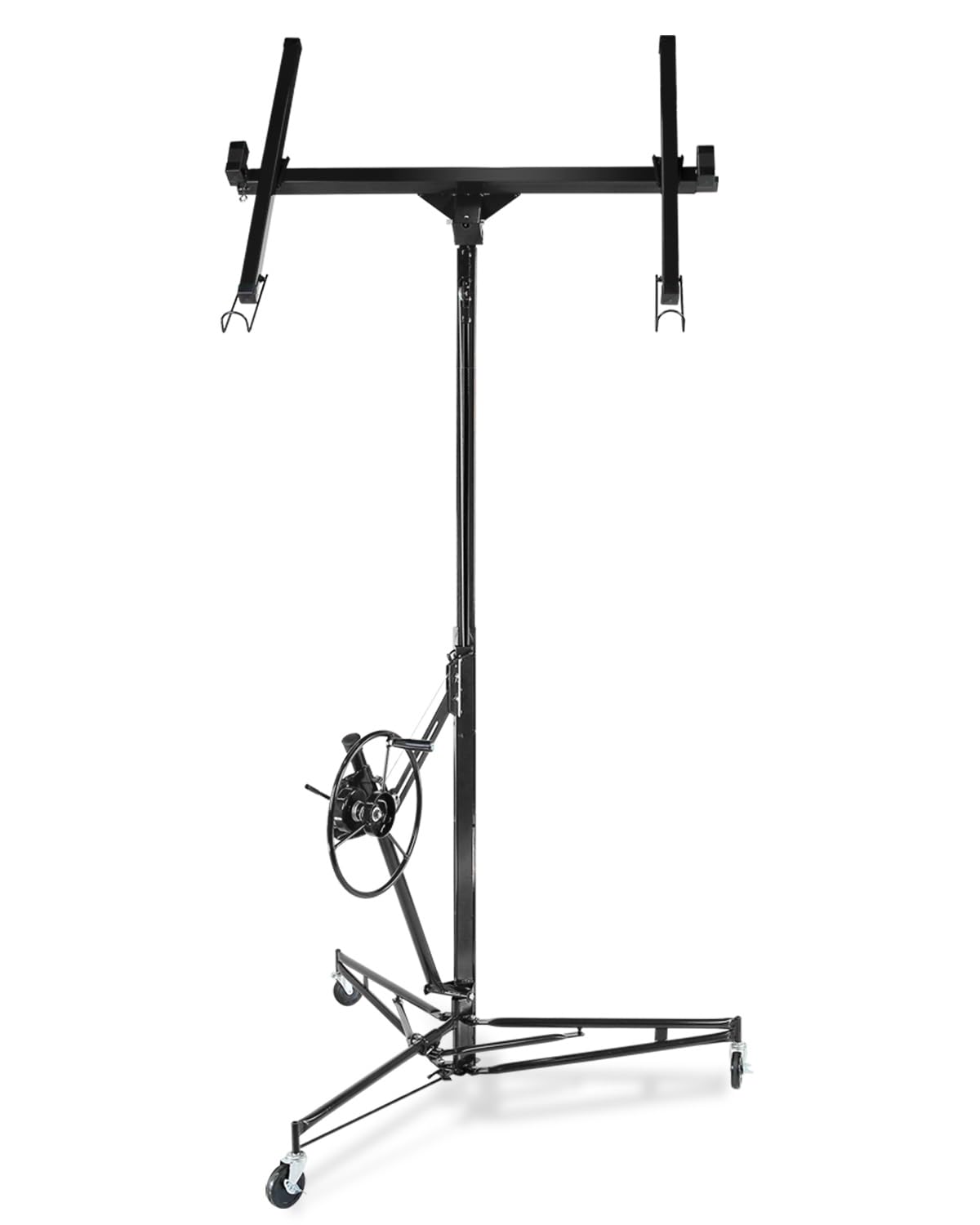 Drywall Lift, 150lb Drywall Lift Jack with Wheels - 11FT Adjustable Steel Sheetrock Hoist for Ceiling & Wall Installation - Heavy Duty Panel Lifter for Pros & Homeowners