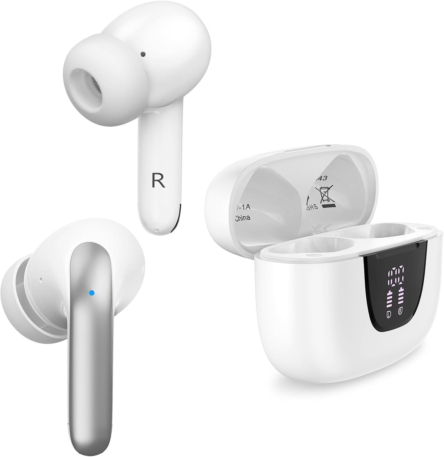 5.3 60H Ear bud Bluetooth Wireless Earbuds ear phone with mic Noise Cancelling Waterproof Earphones blue tooth