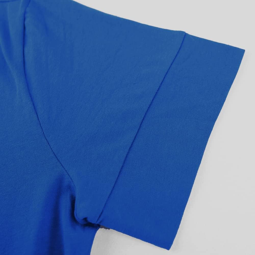 GYMAPE Mens Short Sleeve Onesie Henley Jumpsuit Pajamas Stretchy Cotton One Piece Garment Blue S