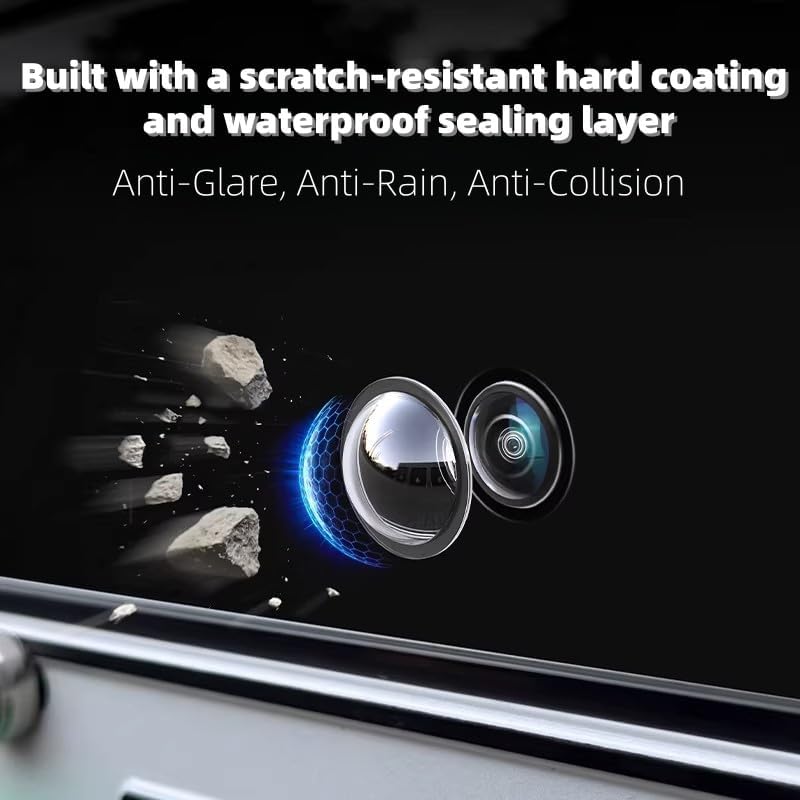 Generic 360 (2) Car Camera Lens Protector,Car Panoramic Camera Protective Cover,Clear Transparency Weatherproof Cars
