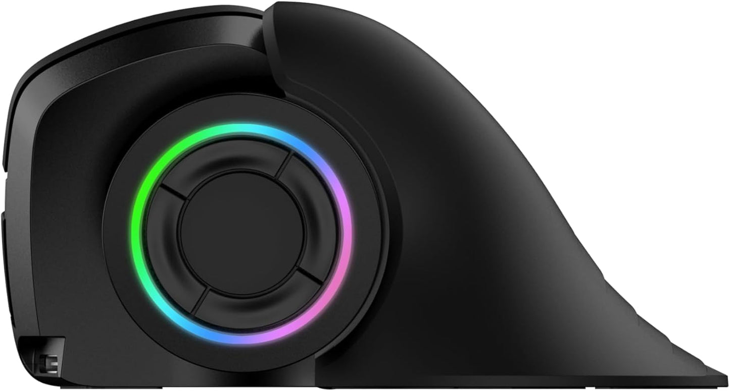MOJO-HOME MOJO Master Grip Rechargeable Silent Vertical Mouse - Bluetooth/Wireless Ergonomic Mouse w/Adjustable