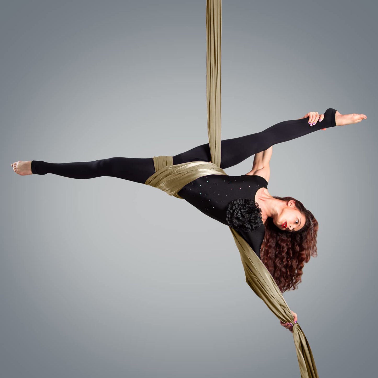 PRIOR FITNESS 9 Yards Aerial Yoga Silks Starter Kit Colorful Hammock Set with Hardware & Guide for All Levels of Aerial Yoga Practice and Acrobatic Flying for Adults