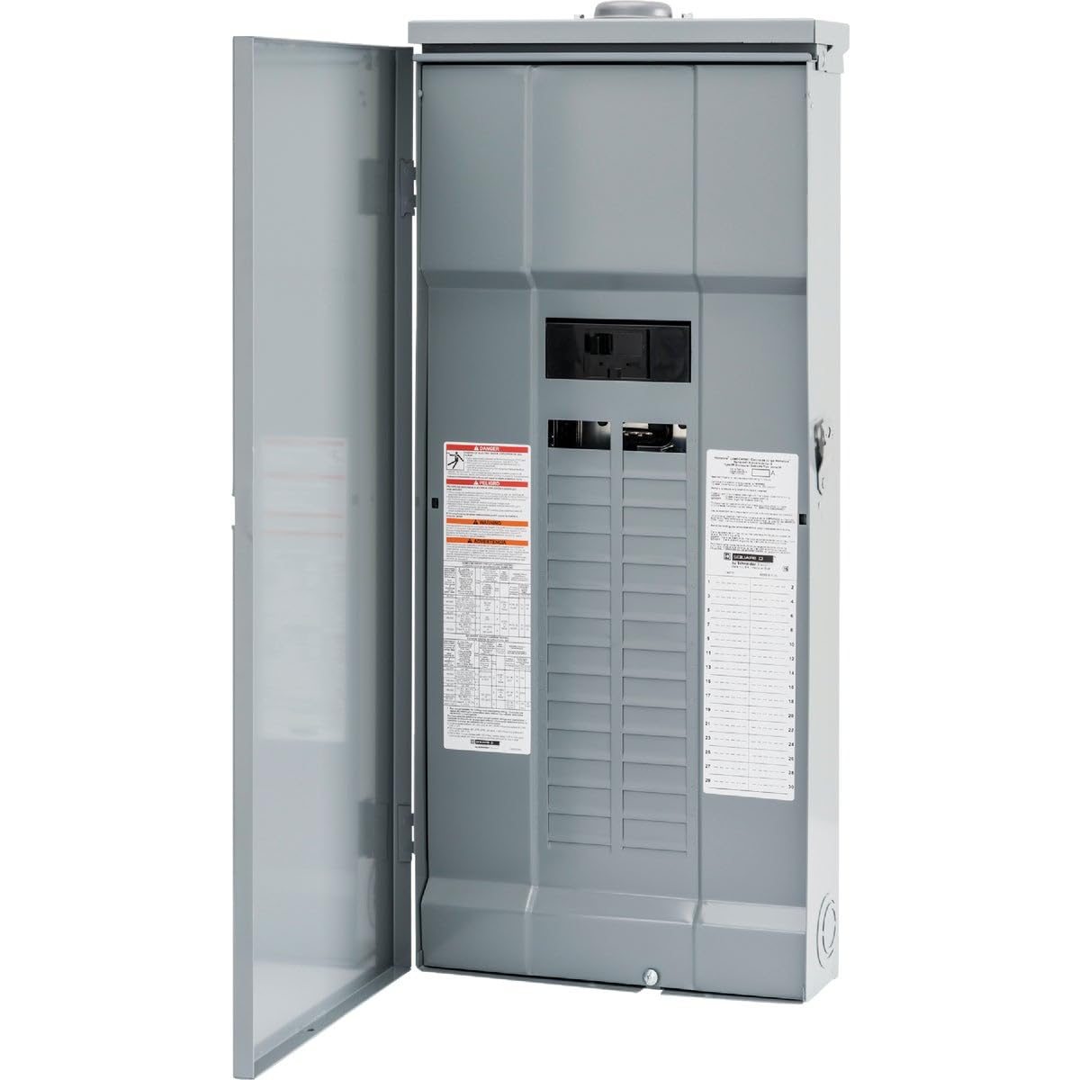 Square D - HOM3060M200PRB Homeline 200 Amp 30-Space 60-Circuit Outdoor Main Breaker Load Center (Plug-on Neutral Ready),