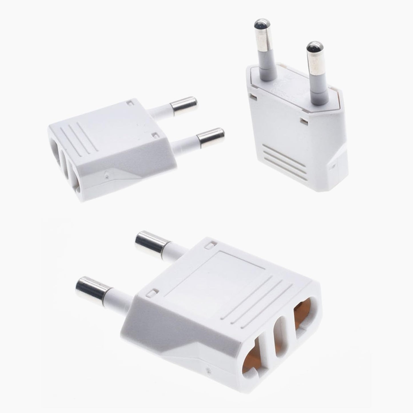 ALINNA 3 Pack 250V GRLRCR Europe Travel Plug Adapter, US to EU Plug Adapters Type C, Power Converter for US America