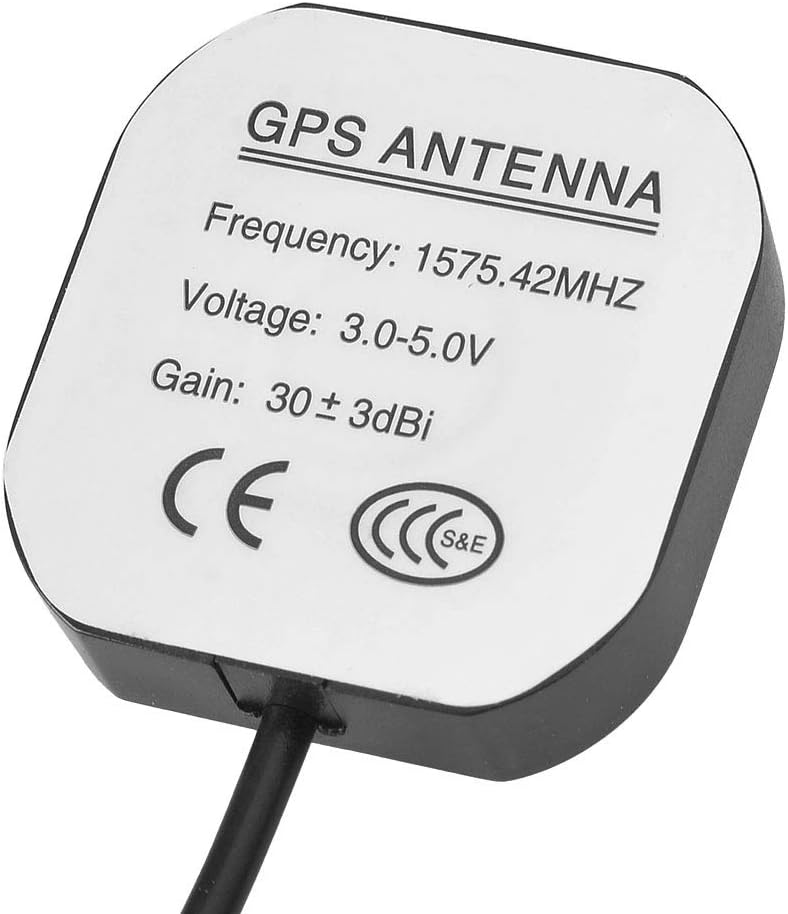 BINGFU Car GPS Antenna SMA Male Waterproof Active GPS Navigation Antenna for Car Stereo Radio Head Unit GPS Navigation