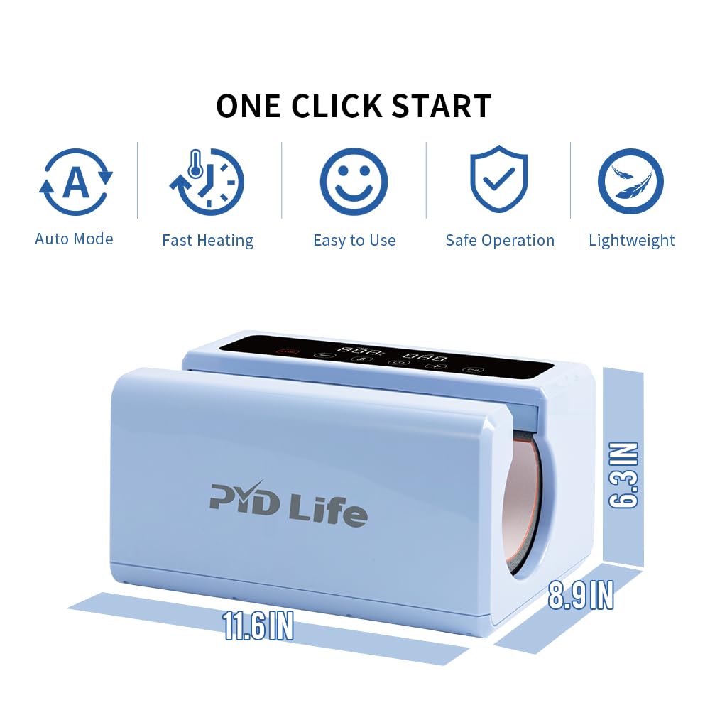 PYD Life 25 L Sublimation Oven and Auto Tumbler Heat Press Machine 30 OZ for Bulk Printing