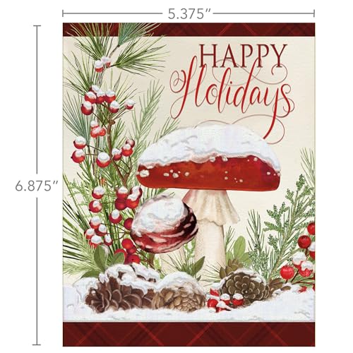 Lang, Holiday Mushrooms by Nicole Tamarin Boxed Christmas Cards