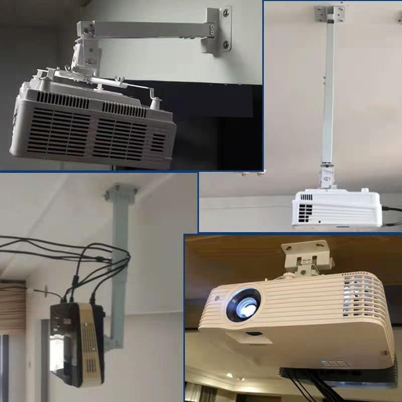Coret 33 lbs Projector Drop Ceiling Mount, Universal Hanger Wall Mount Shelf Holder, Adjustable Height Pole Mount