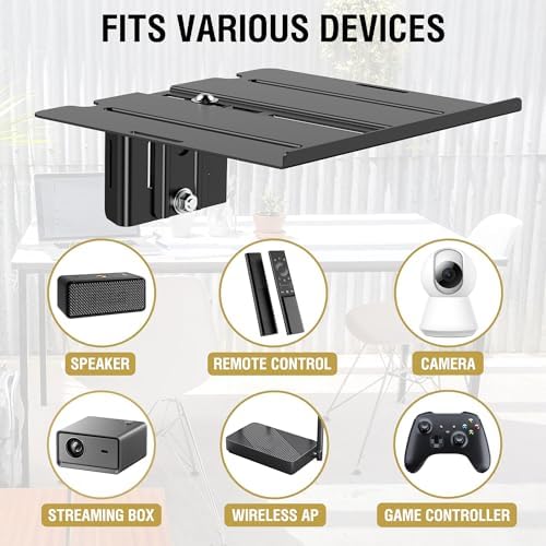 CondoMounts ZeboZap ZZSLSB1001 7 lbs 3-in 16-in DIY Detachable Gazebo Floating Shelf for Soundbar, Consoles | No