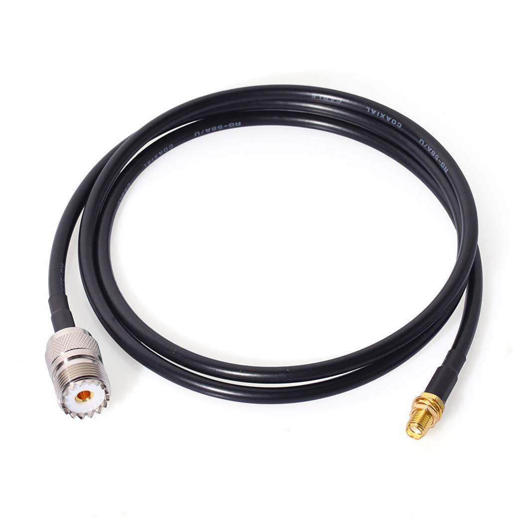 SO239 RG58 1m 3 BF-F8HP UV-5R UV-82 BF-888S GT-3 BINGFU Ham Radio Antenna Adapter SMA Female to UHF Female Coaxial
