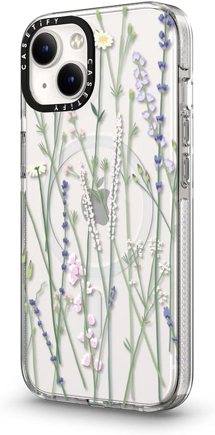 CASETiFY 13 6.6 3X Clear iPhone Case [Not Yellowing / ft. Military Grade Drop Protection/Magsafe] - Gigi Garden Florals