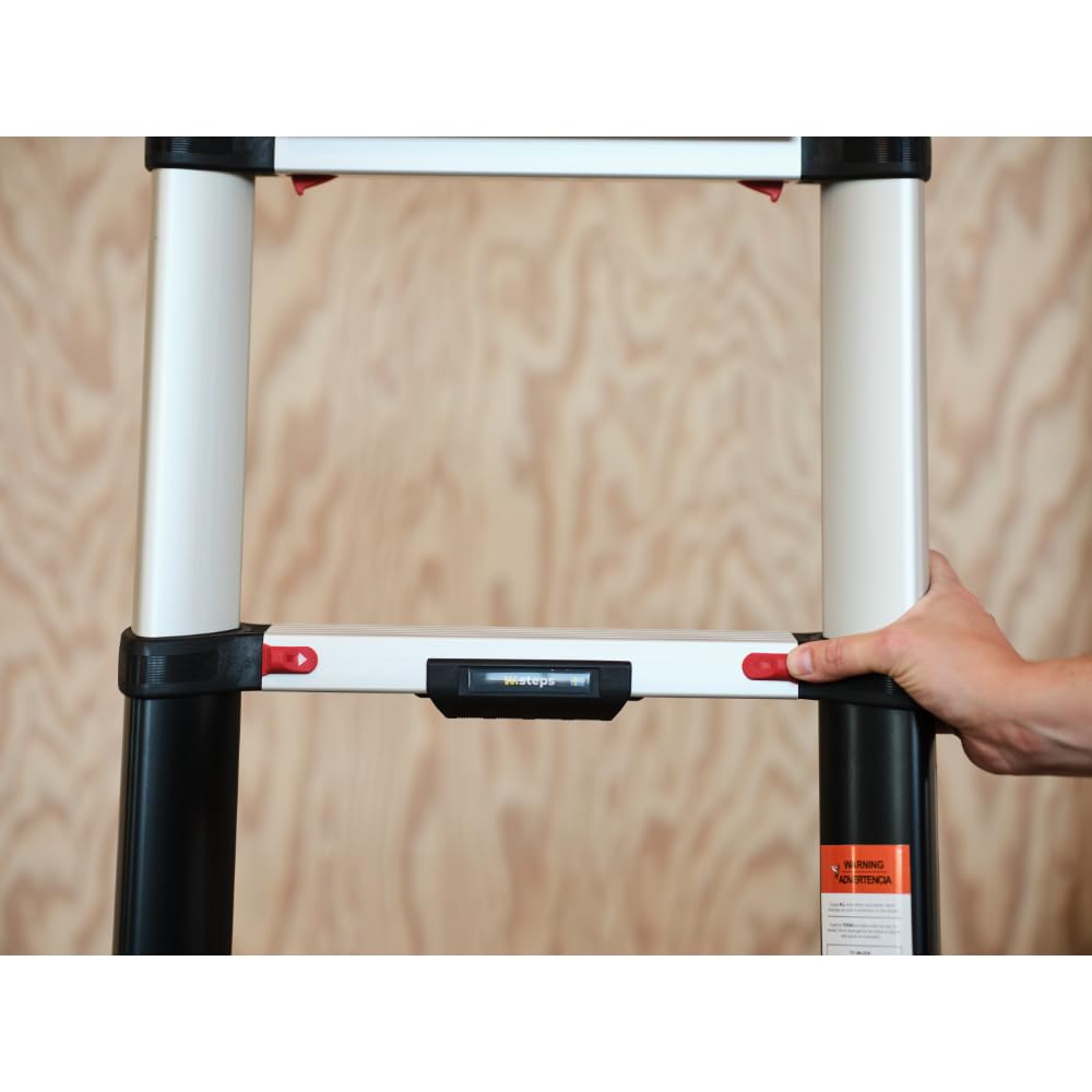 W.Steps Prime 13.5 FT | Telescopic Extension Ladder, ANSI Type 1A Certified, incl. stabilizers