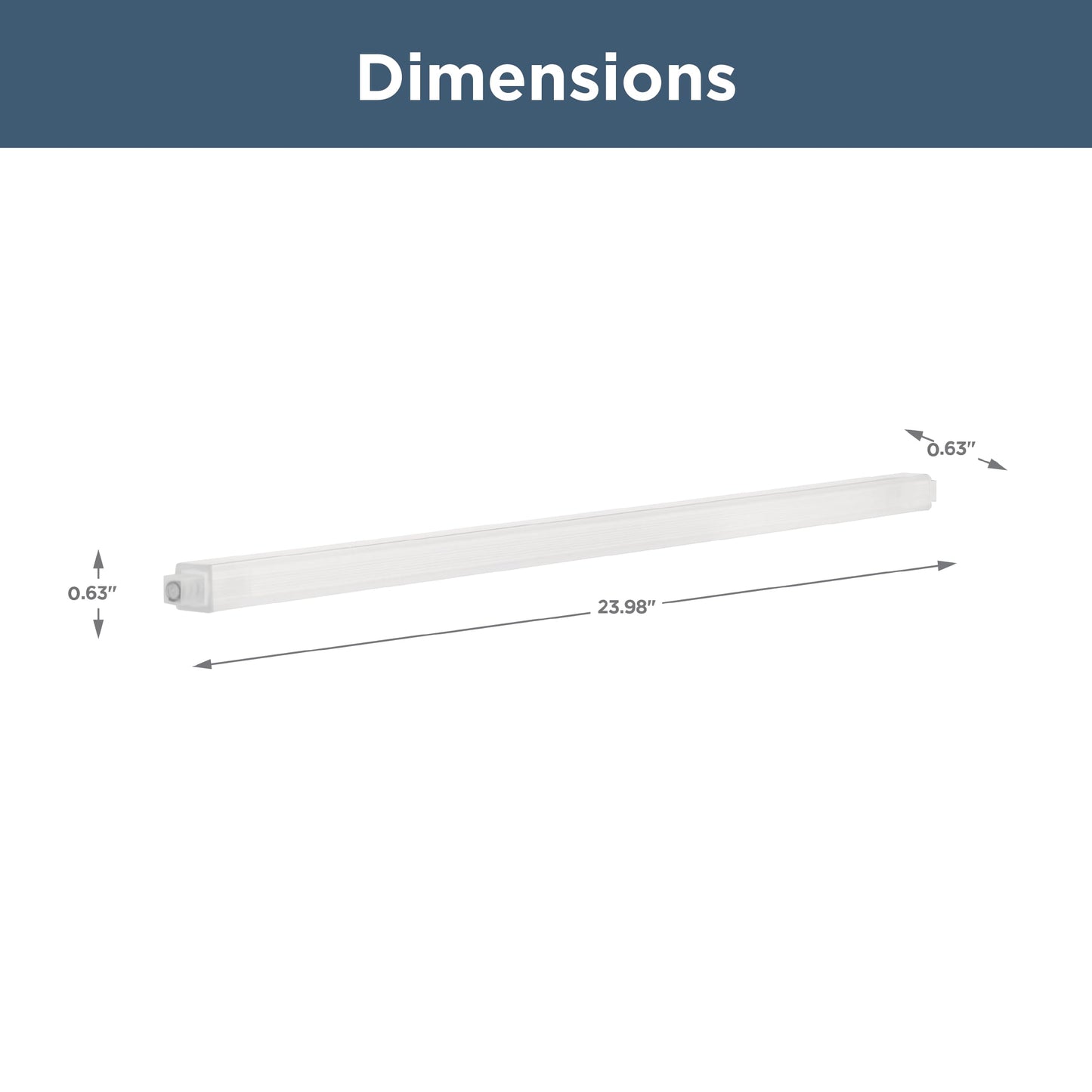 Franklin Brass Replacement (1-Pack) 24" Towel Rack for Bathroom, Clear Replacement Towel Bar for Bathroom, Towel Rod for Wall Mounted Towel Holder 662318