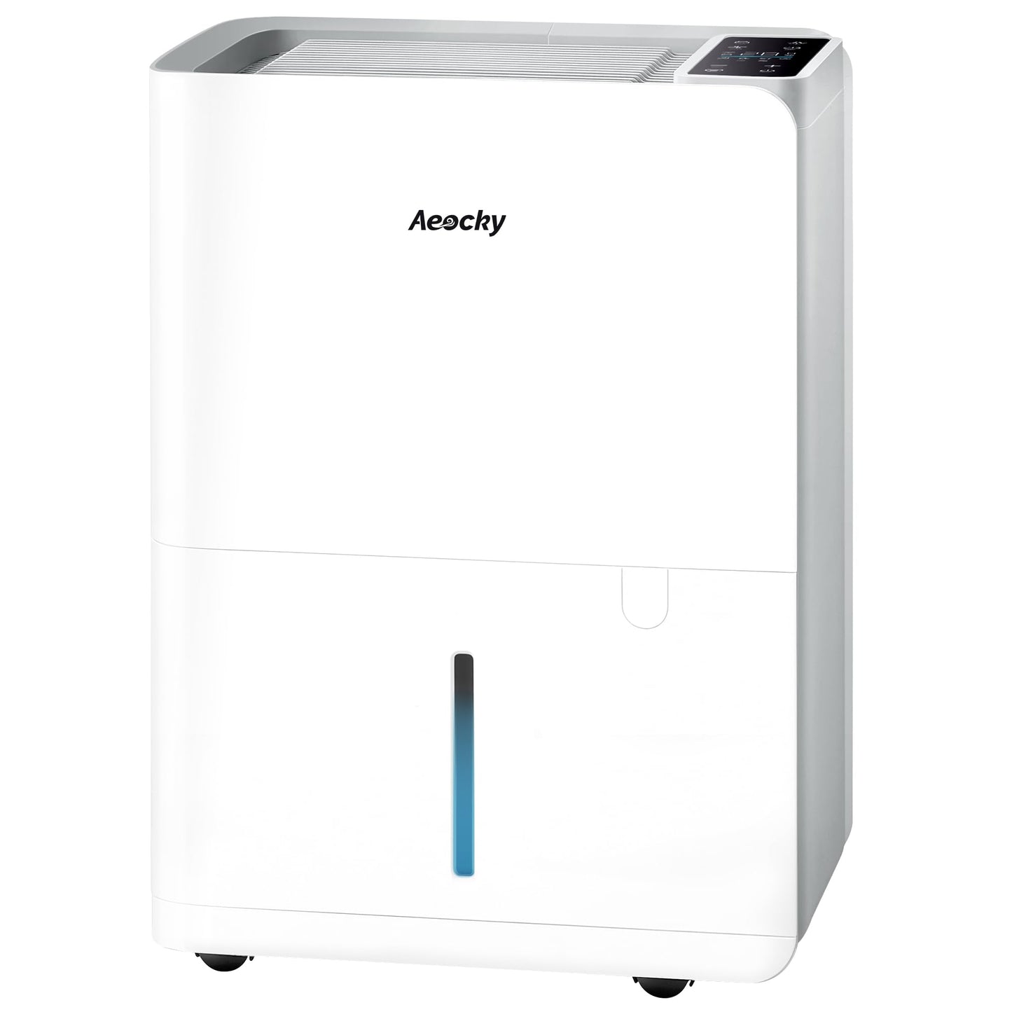 AEOCKY 50 Pint/Day Compressor Dehumidifier, 3500Sq.Ft for Basement, Home, Bedroom, Bathroom, with Drain Hose, Intelligent Humidistat, Quiet