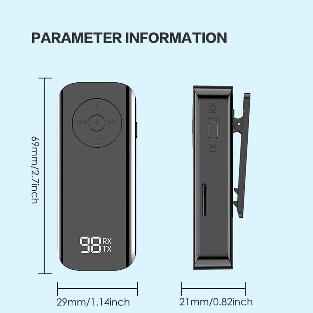 Senkiila Car,5.3 2 1,3.5mm Bluetooth AUX Adapter for Wireless Transmitter and Receiver in AUX Bluetooth Car