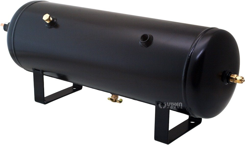 Vixen Horns Train Horn Kit for Trucks/Car/Semi. Complete Onboard System- 200psi Air Compressor, 2.5 Gallon Tank, 3 Trumpets. Super Loud dB. Fits Vehicles like Pickup/Jeep/RV/SUV 12v VXO8325/3114B