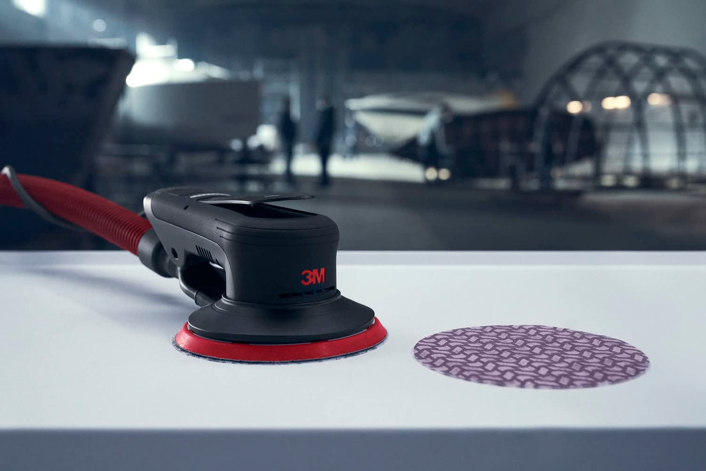 3M Random Orbital Sander, Xtract Pneumatic 88941, 5 in, with Central Vacuum Attachment, 3/32 in Orbit, Ergonomic and Lightweight ROS, .28 HP (209W) Motor