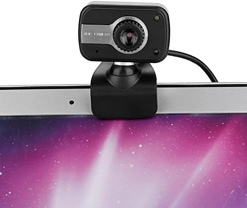 Zerone 640 480/0.3Mp 360 30 Webcam with Microphone, x USB Camera with Clamp Mount Support Rotation and Vertical