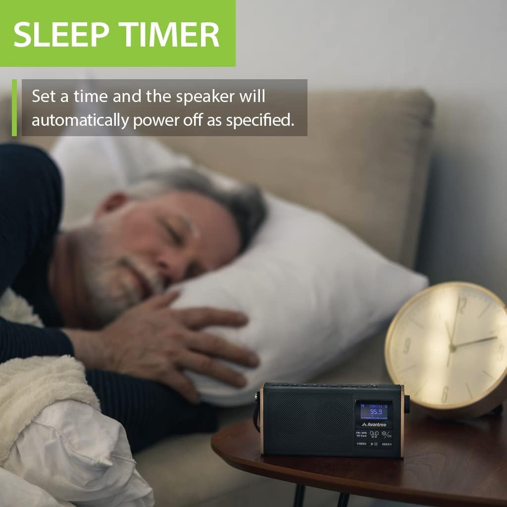 Avantree MP3 4-in-1 Streaming Radio to Earbuds or Home Stereo System, FM Radio, Bluetooth Transmitter, Bluetooth