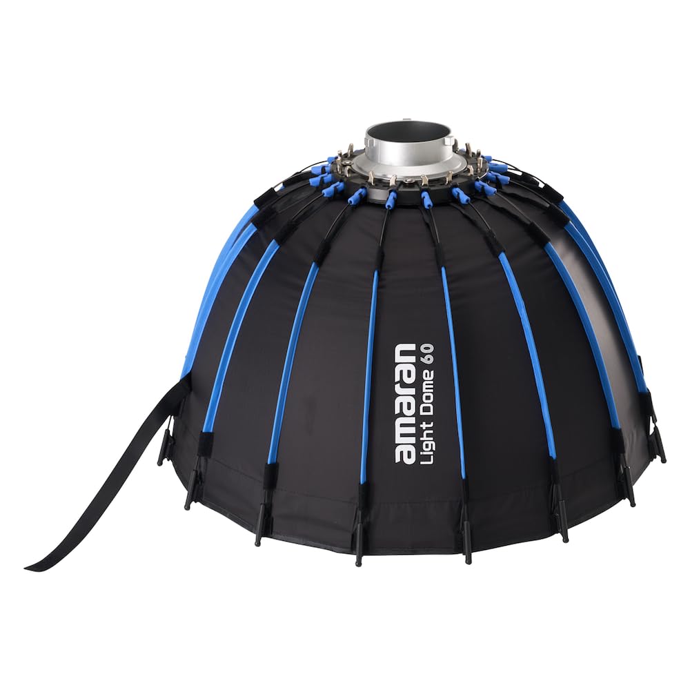Amaran Light Dome 60 Bowens Mount Modifier,Size 60cm (2ft),Quick-Release Design with Grid,Two Difusion and Carrying Bag,Compatible with Amaran COB Lights and Other Bowens Mount fixtures
