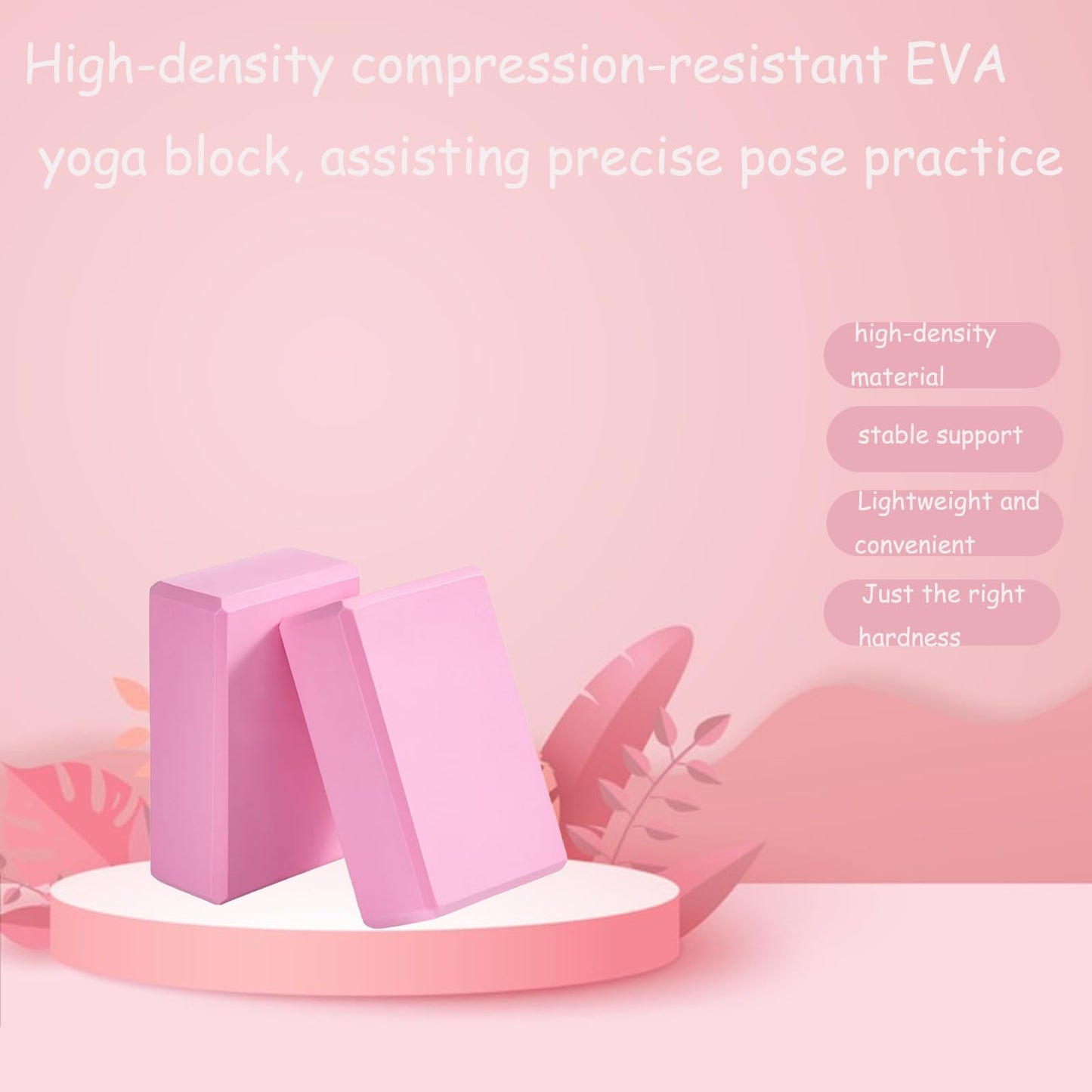 9"x6"x3" Yoga Blocks 2 Pack, Soft Non-Slip Surface Premium Foam Yoga Blocks, Supportive, Lightweight, Odor Resistant Yoga Accessories for Pilates, Meditation, General Fitness, Stretching & Toning