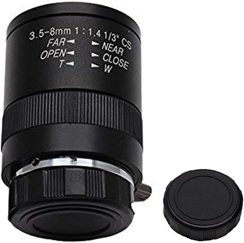 Dahszhi 3.5-8.0mm F1.4 1/3" 1:1.4 CCTV Lens CS Mount Manual Focus Zoom Focal IR for Security IP Camera