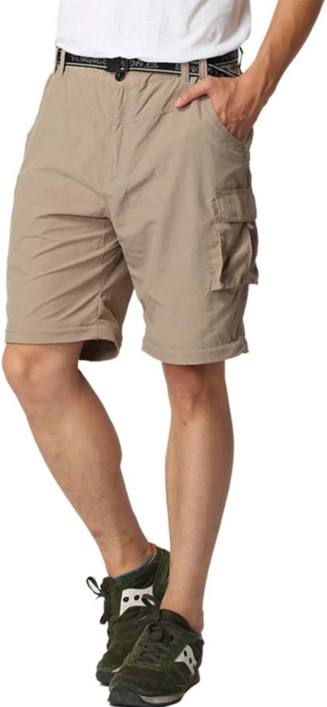 Boy’s Convertible Hiking Pants Lightweight Quick Dry Zip Off Pants for Kids Youth Outdoor UPF 50+ Casual Cargo Trousers