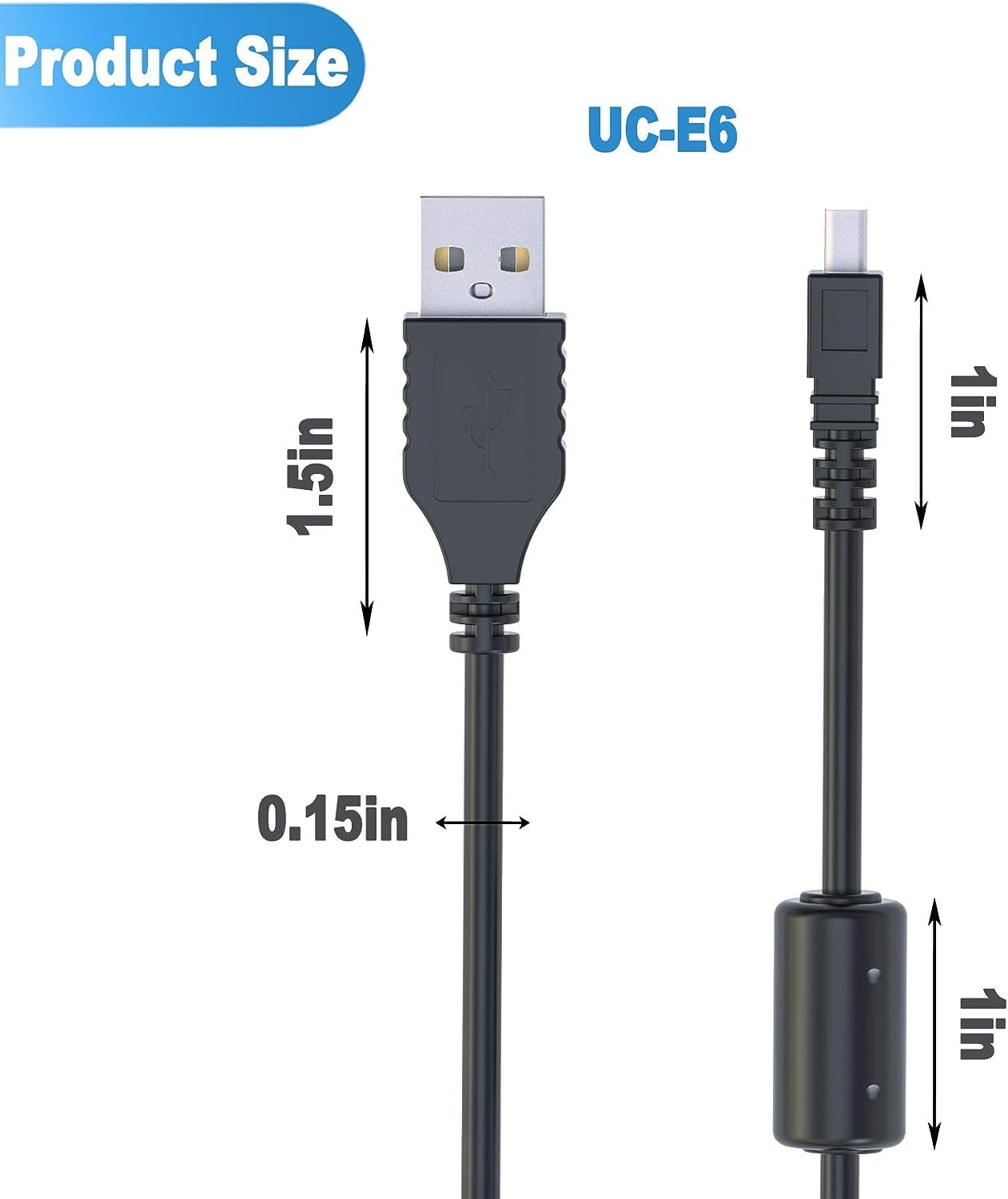 Master Cables Replacement USB Data Transfer and Charging Cable for Sony Alpha Digital SLR Cameras - Compatible