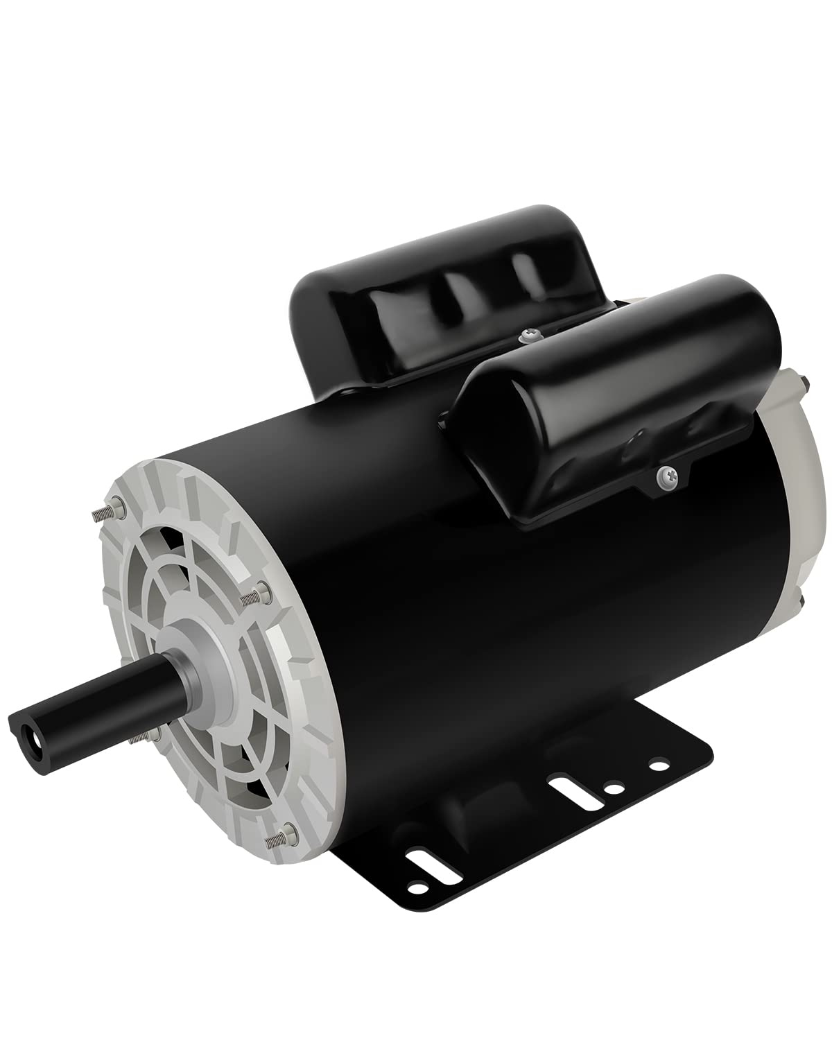 Air Compressor Motor 5HP Single Phase Electric Motor 3450RPM 208V-230V 7/8" Shaft Diameter, Commercial-Duty CCW Rotation 56HZ Frame, 2Pole